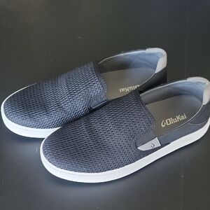 Olukai Lae'ahi Men's Black Slip-On Shoes